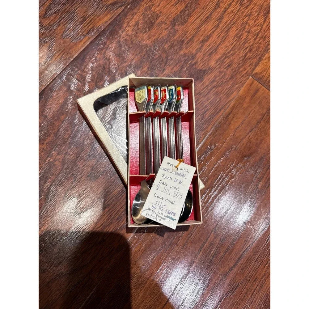 Vintage 1975 Poland City Souvenir Spoons *very rare*